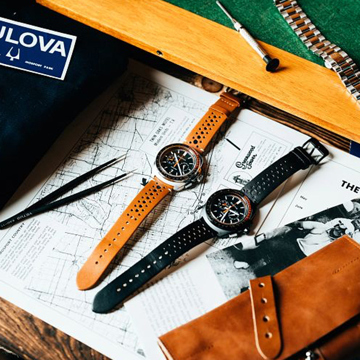 Bulova Racer Chronograph 98B427 Herrenuhr