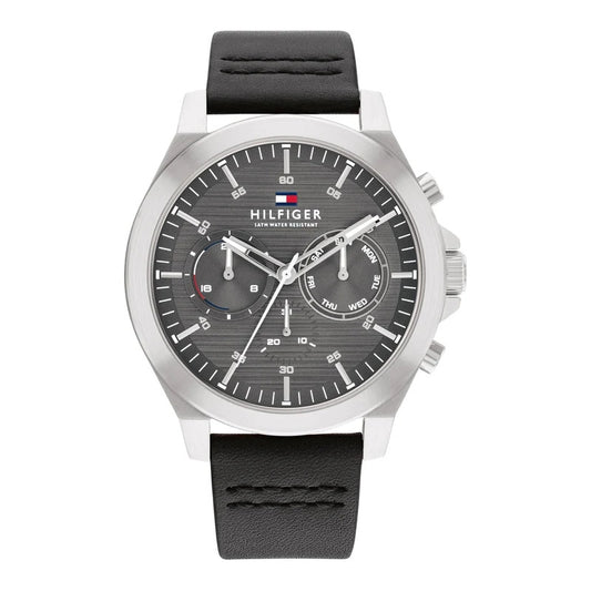 Tommy Hilfiger Lance Grey Leather 1710521 Uhr
