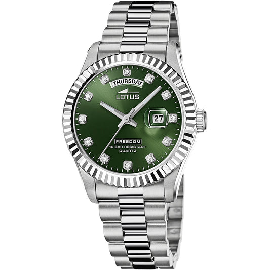 Lotus Classic Green 18854/6 Herrenuhr
