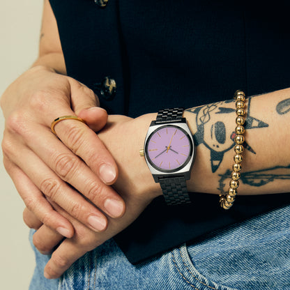 Nixon Medium Time Teller A1130-5271 Gunmetal/Lavender/Gold